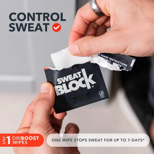 Miniatura 2 de SweatBlock Sistema antitranspirante y desodorante de máxima resistencia clínica para hombres y mujeres, ayuda para la hiperhidrosis