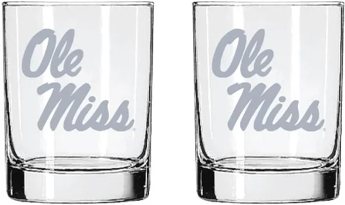 Miniatura 13 de Texas A&M Aggies - Juego de 2 vasos (2 caras), acabado satinado, roca (o whisky)