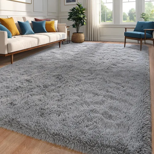 Miniatura 39 de Alfombra de área púrpura y azul de 6x9, alfombras grandes para sala de estar y dormitorio, alfombra mullida y linda, alfombras modernas