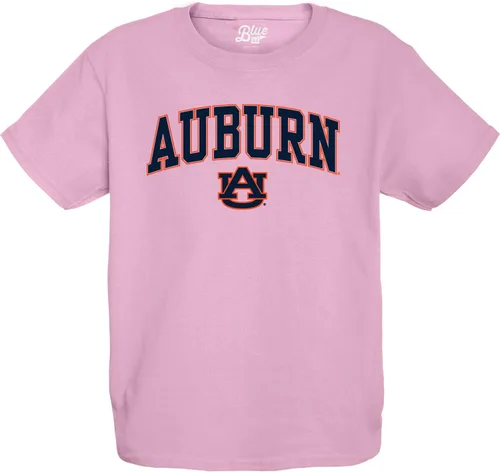 Miniatura 2 de Blue 84 NCAA - Camiseta unisex para niños con arco sobre rosa