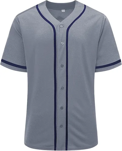 Miniatura 2 de Camiseta de béisbol para hombres y mujeres, uniformes deportivos hipster hip hop, camisas de manga corta para camisa personalizada con botones