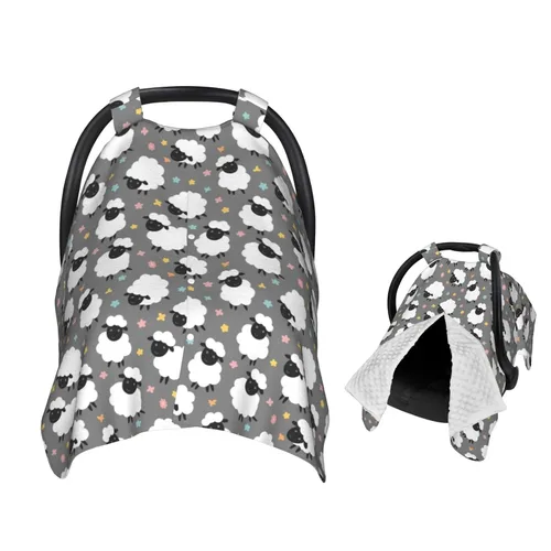 Miniatura 19 de Linda manta para asiento de auto de bebé de pato de malardo, cubierta de lactancia para recién nacido, manta para regalo de ducha de recién nacido