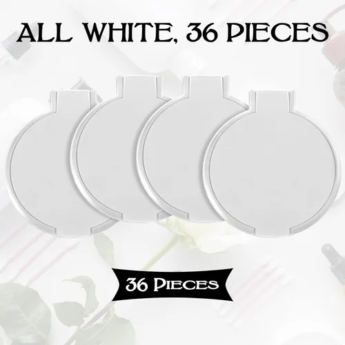 Miniatura 3 de Yalikop 36 piezas de espejo compacto a granel portátil redondo espejo de maquillaje mini plegable para bolso de mujer, viajes, uso diario, regalos