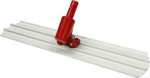 Miniatura 12 de Bull Herramientas de flotador de hormigón 35 x 8 "Red Round End Titanio-magnesio Aleación Hand Float Machine Concrete Cement Surface Smoothing Tool