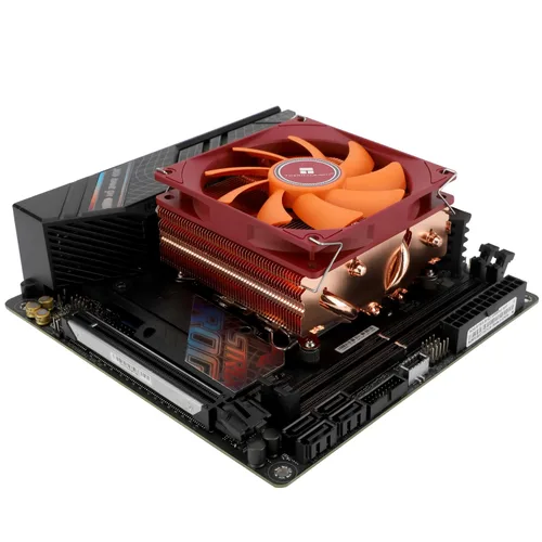 Miniatura 9 de Thermalright AXP90-X53 - Enfriador de aire para CPU de perfil bajo completo ITX, 53 mm de altura, ventilador TL-9015R PWM delgado, tecnología AGHP