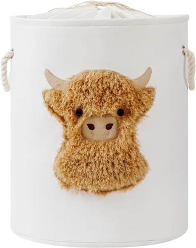 Miniatura 9 de Cesta de bebé extragrande para guardería, cesta de juguetes para niños de 58 litros, cesta de lavandería para ropa sucia de bebé, cesta de Elefante