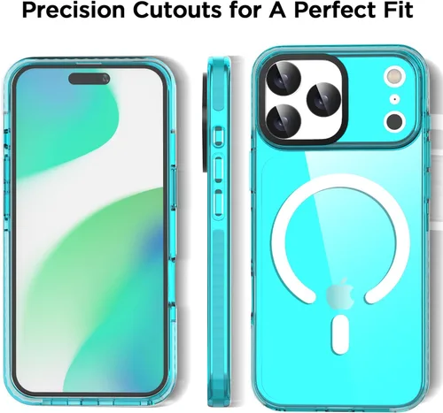 Miniatura 237 de AICase Funda protectora para iPhone 16 compatible con iPhone 16, delgada, ligera, transparente [no amarillenta] Diseño vibrante