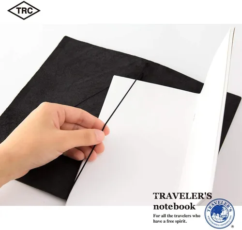 Miniatura 6 de Libreta negra de piel para viajeros Midori