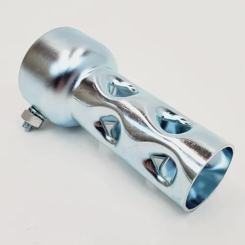Bafle de escape corto de 4 pulgadas para tubos de escape y silenciadores de 2 pulgadas de diámetro exterior - Reductor de ruido/silenciador - Se