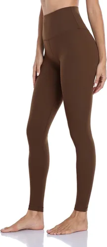 HeyNuts Essential - Leggings extra largos para mujer, cintura alta, control de abdomen, leggings de entrenamiento de 31 pulgadas