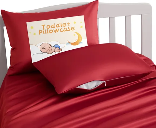 Miniatura 11 de NTBAY - Fundas de almohada de satén con cremallera para niños pequeños - Paquete de 2 con cremallera oculta de 13x18 - Fundas de almohada de lujo