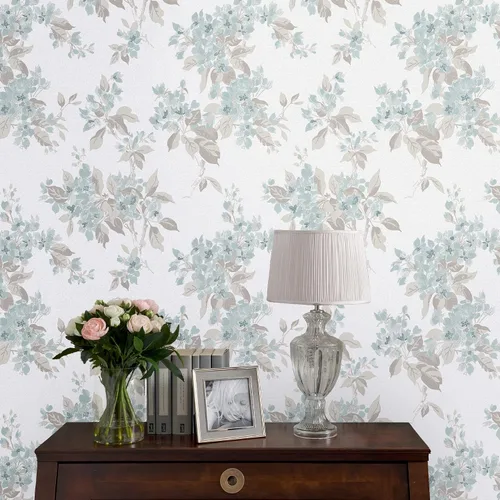 Miniatura 2 de Laura Ashley Papel pintado de huevo de pato flor de manzana