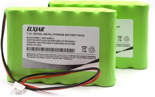 Paquete de 2 baterías de repuesto para Honeywell Lynx 5100 5200 5210 5300 Touch 7000 LCP500-4B LYNXRCHKIT-SHA OSA214 Panel de alarma