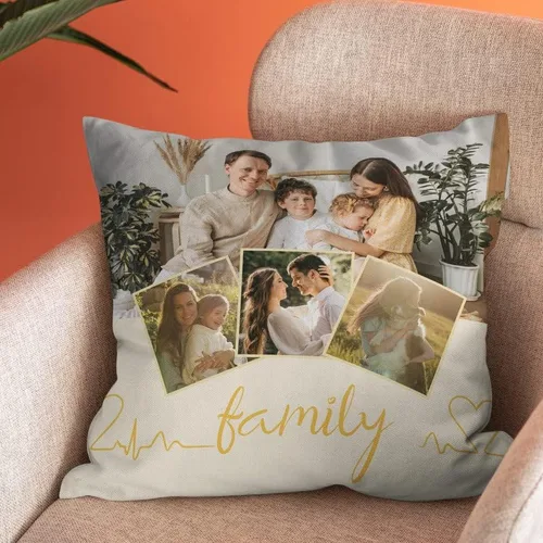 Miniatura 5 de Bivei Funda de almohada personalizada con imagen y texto, almohada decorativa personalizada para mamá, funda de almohada personalizada con fotos