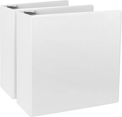 Miniatura 27 de CIXILDTS Carpeta de anillos redondos de 1 pulgada, carpeta estándar de 3 anillos para papel tamaño carta, carpetas de vista de presentación