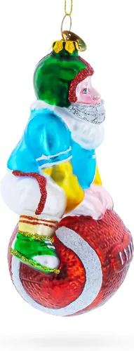Miniatura 4 de Adorno navideño de cristal de Papá Noel de fútbol