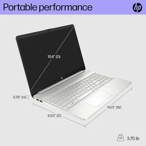 Miniatura 8 de Laptop HP 15 (15.6 pulgadas FHD antirreflejo, procesador Intel Core i5, 8 GB de RAM, 256 GB SSD) para negocios, estudiantes, hogar, batería de larga