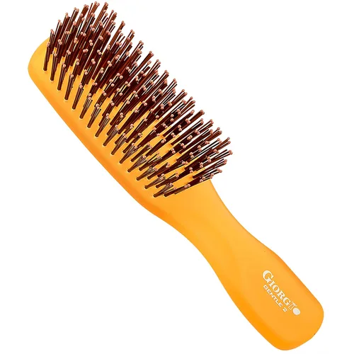 Miniatura 7 de Giorgio GION1B - Cepillo desenredante suave para el cabello, color azul neón, de 7.75 pulgadas, para hombres y mujeres. Cerdas suaves para cuero