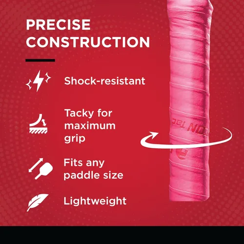 Miniatura 7 de GAMMA Overgrips deportivos de neón para tenis – Alto rendimiento y absorción de humedad, también para pickleball, pádel, raqueta Sports OG – Dri
