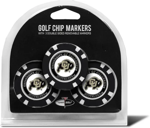 Miniatura 35 de Team Golf NCAA - Marcadores para pelotas de golf tamaño de ficha de póquer con marcadores de doble cara esmaltados más pequeños