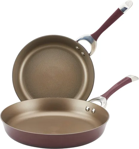 Miniatura 20 de Circulon Symmetry Sartén Wok/Salteado Antiadherente de Anodizado Duro con Mango Auxiliar - 14 Pulgadas, Negro