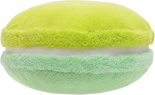 Miniatura 16 de Almohada decorativa redonda de plush con forma de macarrón ChezMax, de 14.5 pulgadas