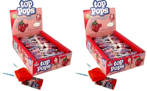 Miniatura 10 de Top/Taffy Pops Sabores Surtidos 48ct