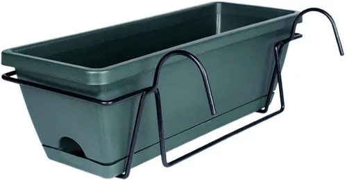 Miniatura 5 de Baoblaze Maceta de barandilla de balcón, maceta para ventana, maceta colgante, riel, maceta de cultivo de verduras, canasta para jardín, porche