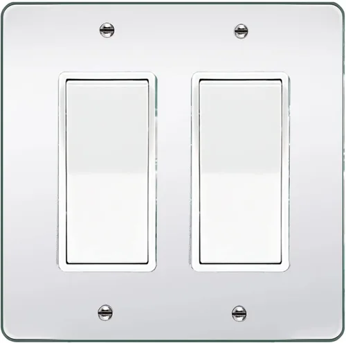 Miniatura 12 de Placa de pared con espejo plateado para interruptor de luz, placa de pared acrílica duradera, placa de pared decorativa de una sola pandilla