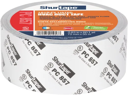 Miniatura 5 de Shurtape PC 857 UL 181B-FX - Cinta impermeable para conductos HVAC, uso para sellar costuras y unir conductos flexibles de clase 1, 1.890 in x 180.4
