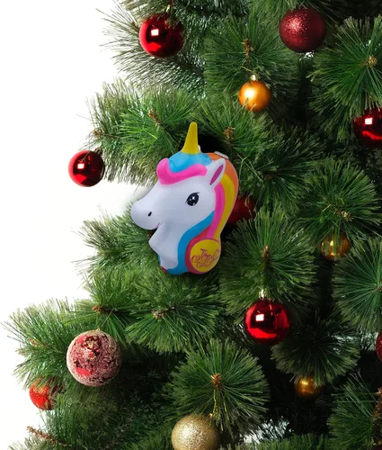 Miniatura 7 de Ruz JoJo Siwa - Juego de adornos de Navidad de estrella y unicornio, decoración de árbol para interiores y exteriores, paquete de 2