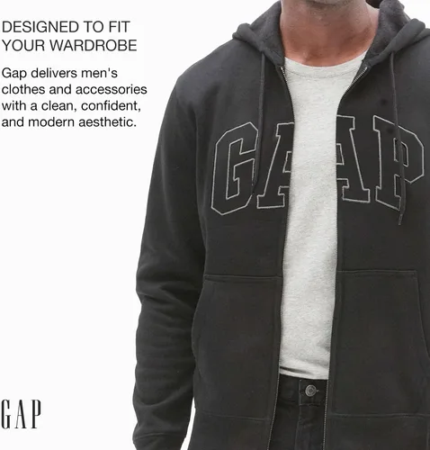 Miniatura 3 de GAP Sudadera con capucha y cremallera completa para hombre