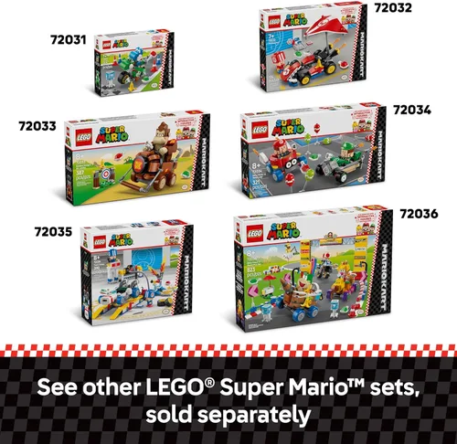 Miniatura 7 de LEGO Super Mario: Kit estándar de Mario Kart, juego de construcción de juguetes coleccionables para niños, niños y niñas, a partir de 7 años