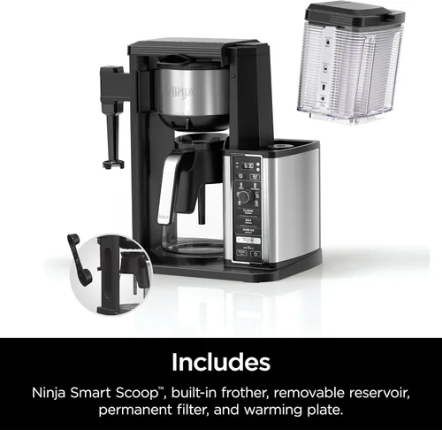 Miniatura 10 de Ninja Cafetera especial Incluye jarra de 10 tazas, espumador plegable, filtro permanente y depósito extraíble, apto para lavavajillas 6 estilos