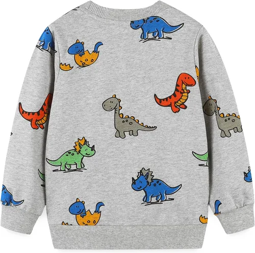 Miniatura 2 de Bumeex Sudaderas con cuello redondo para niños de 2 a 7 años