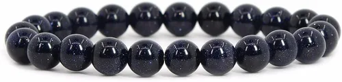 Miniatura 29 de Justinstones Pulsera elástica de cuentas redondas de 0.315 in con gemas semipreciosas, unisex, 7 pulgadas