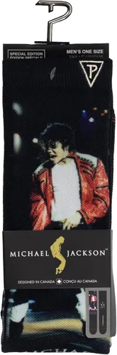 Miniatura 4 de PERRI'S SOCKS Michael Jackson - Calcetines de sublimación con licencia oficial, calcetines acolchados novedosos para hombres y mujeres