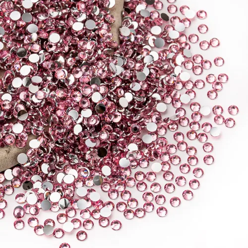 Miniatura 21 de Diamantes de imitación AB verdes a granel, 5000 piezas de diamantes de imitación de fondo plano redondos de gelatina AB sin fijación térmica, gemas