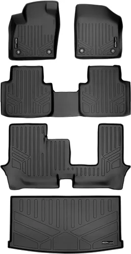 Miniatura 29 de Maxliner - Alfombrilla para todo tipo de clima, para carga, detrás de la tercera fila, para Volkswagen Atlas 2018-2025 2-Negro