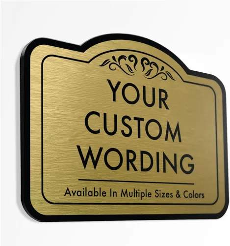 Miniatura 29 de SPEEDYORDERS Letreros metálicos personalizados, letreros de aluminio personalizados, 36 x 24 pulgadas, plata cepillada, palabras y citas, decoración