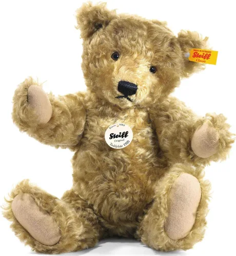 Steiff Oso de peluche clásico de 1920, 10 pulgadas, hecho del mejor mohair, para coleccionistas adultos