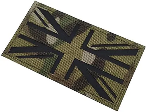 Miniatura 5 de Parche reflectante de bandera del Reino Unido DIY Reino Unido táctico militar moral británica infrarrojos infrarrojos de Gran Bretaña parches UK CP