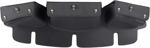 Miniatura 8 de Bolsa para parabrisas con 3 bolsillos compatible con Harley Touring Electra Glide Street Glide FLHT FLHTC FLHX FLHTK 1996-2013