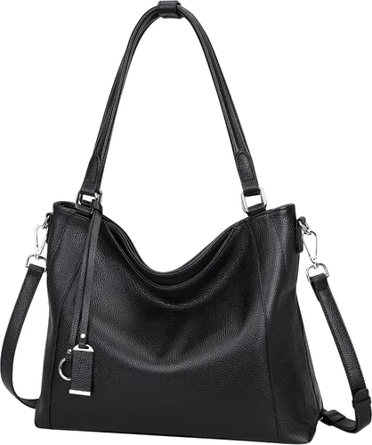 Miniatura 32 de Over Earth Genuine Leather Purses for Women Large Hobo Bags Lady Shoulder Handbags with Detachable Strap