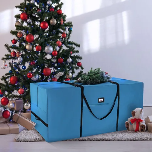 Miniatura 3 de Hearth & Harbor - Bolsa de almacenamiento para árbol de Navidad - Bolsa para árbol de Navidad artificial con asas reforzadas, cremallera doble