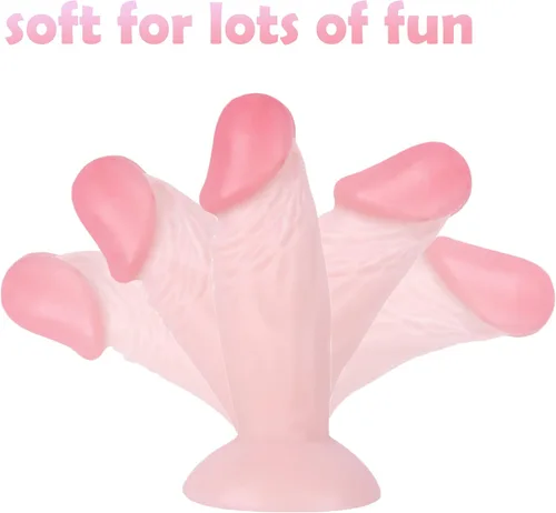 Miniatura 5 de Consolador pequeño, enchufe anal pequeño y suave de 4.3 pulgadas, consolador anal para principiantes, entrenamiento para adultos, juguete sexual