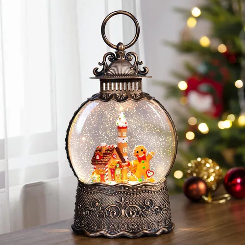 Miniatura 18 de Regalos conmemorativos para gatos por pérdida de condolencias, globo de nieve con purpurina giratoria automática y temporizador de 6 horas