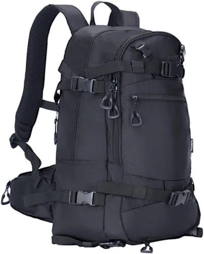 AUMTISC Mochila de esquí, mochila ligera de hidratación para snowboard, 25L, para esquí, snowboard, senderismo, viajes
