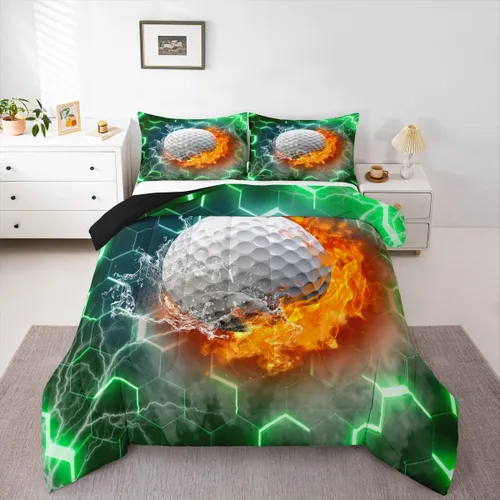 Miniatura 16 de Erosebridal Juego de edredón de bandera estadounidense tamaño individual para niños y adolescentes, juego de ropa de cama de camuflaje, edredón