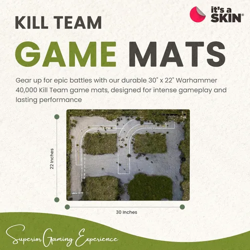 Miniatura 2 de IT'S A SKIN Tapete de juego – Juego de iniciación de mesa de 22 x 30 pulgadas – Compatible con Warhammer 40k Kill Team – Tapete de batalla